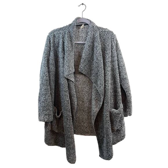 Hue Grey Open Front Sweater Size S/M - Picture 1 of 4
